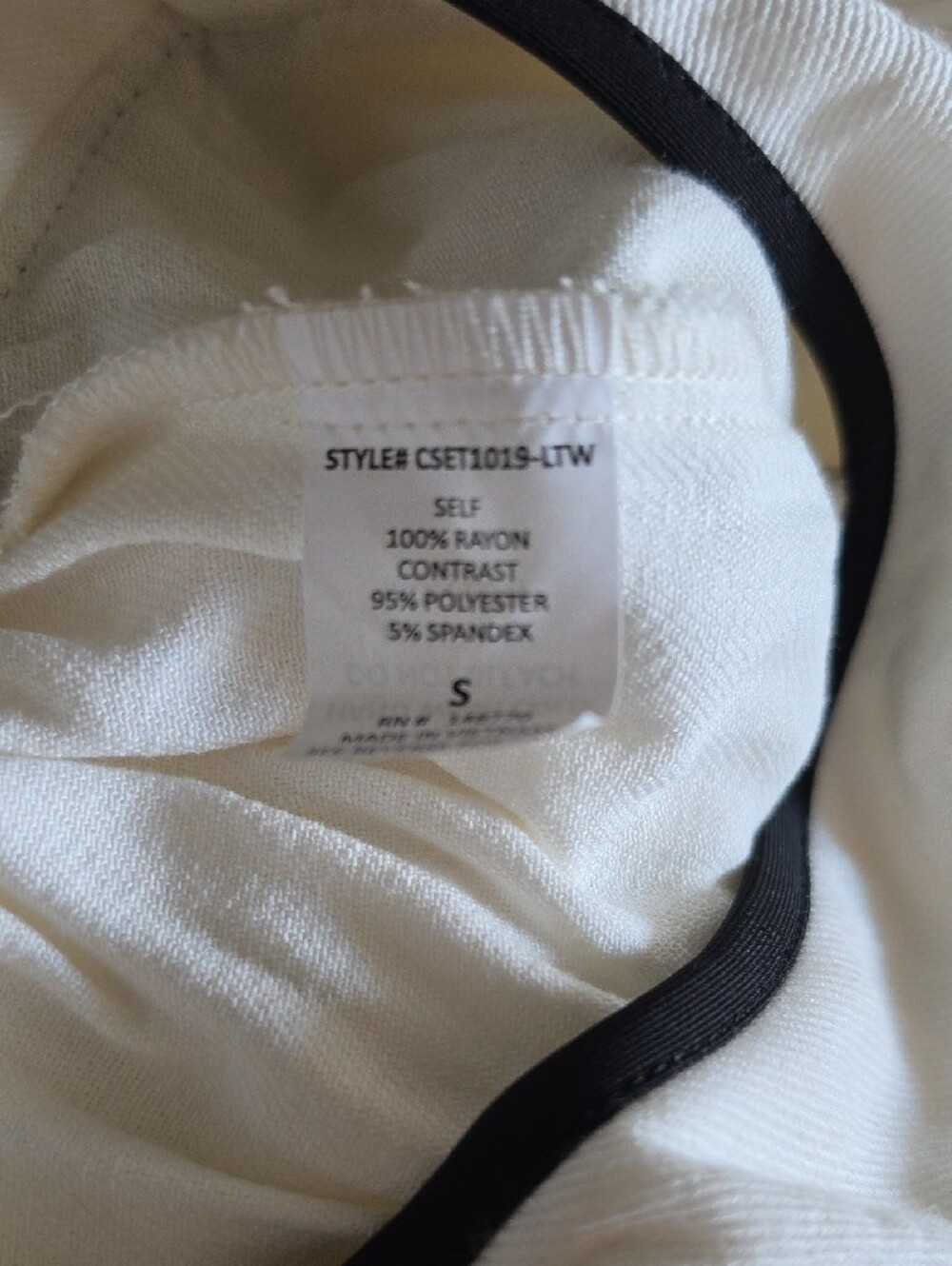 Sienna Sky Cream Tank & Short Sleep Set with Black Trim - Picture 11 of 11